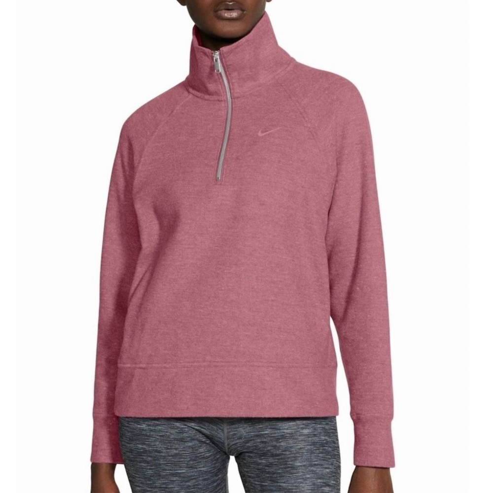 Nike Hypernatural Therma-fit fleece half-zip sweater dessert berry size S small